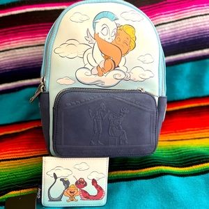 Loungefly Hercules mini backpack and card holder combo
